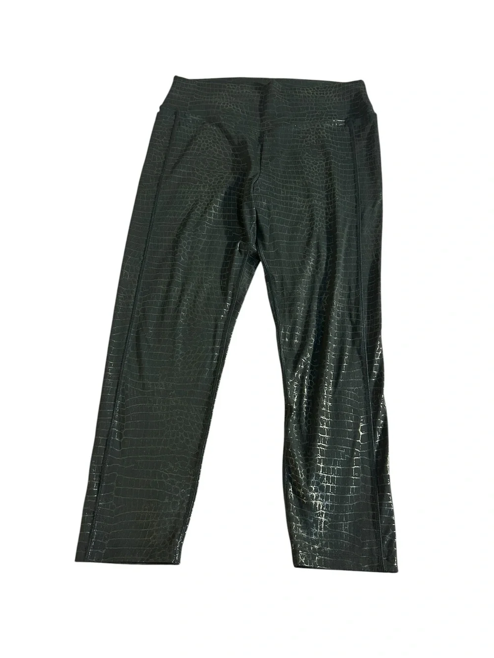 Victoria's Secret PINK Active Ultimate V Leggings Crocodile Print Black XL